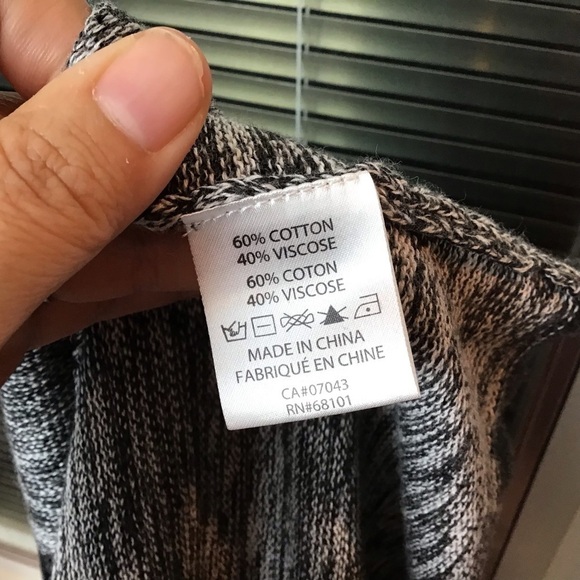 belldini Open Front Cotton Blend Cardigan - Picture 6 of 6